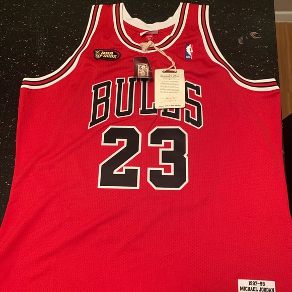 mitchell ness bulls jersey